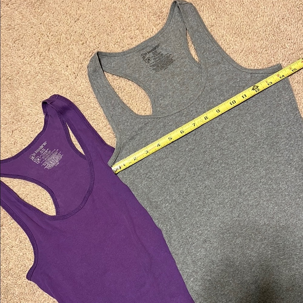 No Boundaries Purple and Gray Tank Tops - Picture 6 of 7
